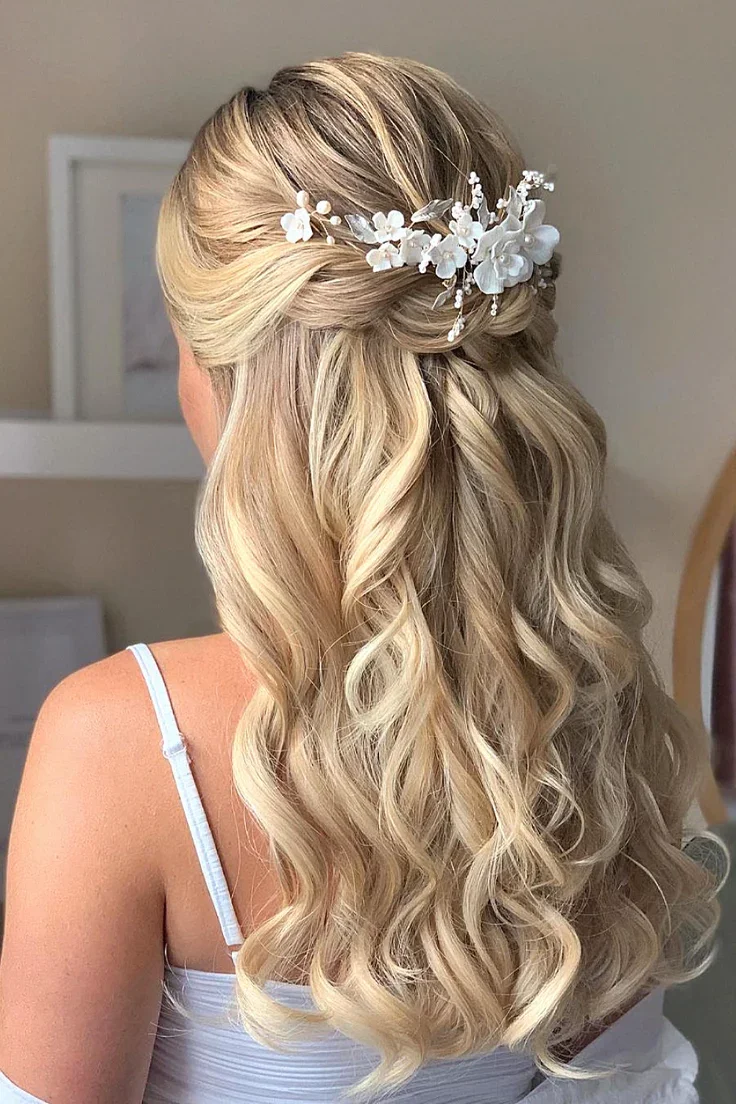 Floral-Adorned Romantic Waves