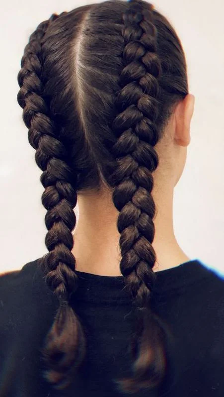 Sleek Double Dutch Boxer Braids