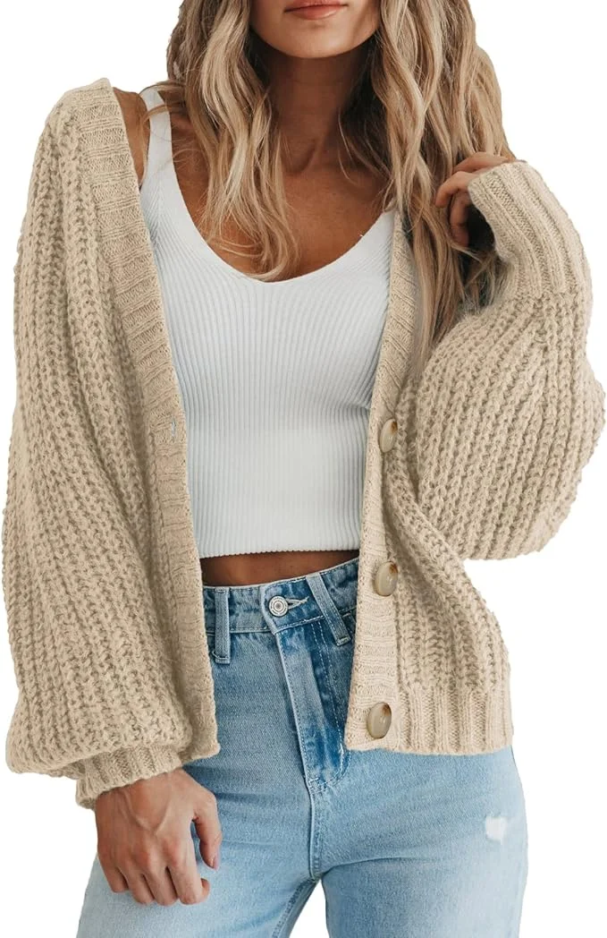 Chunky Knit Open Front Sweater