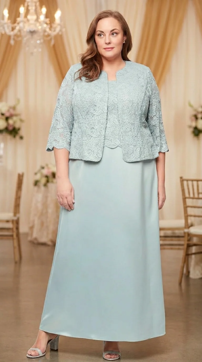 Beaded Jacket Dress: Alex Evenings Two-Piece Ensemble