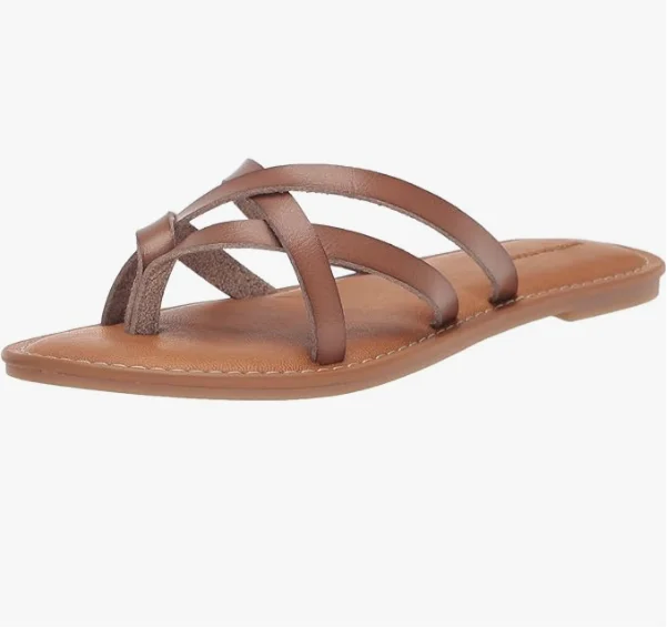 Strappy Slide Flat Sandals