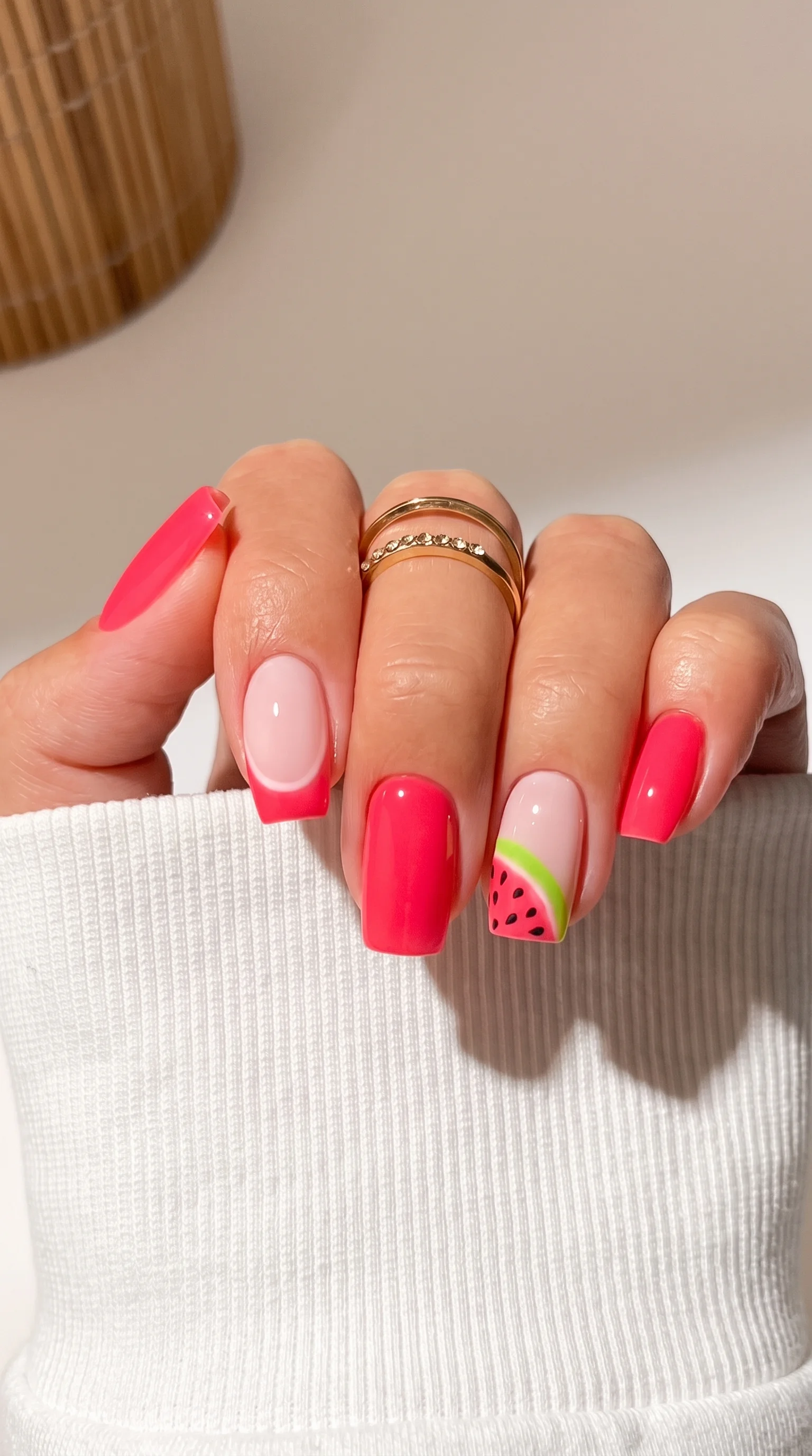 Sweet Watermelon Sugar Nails