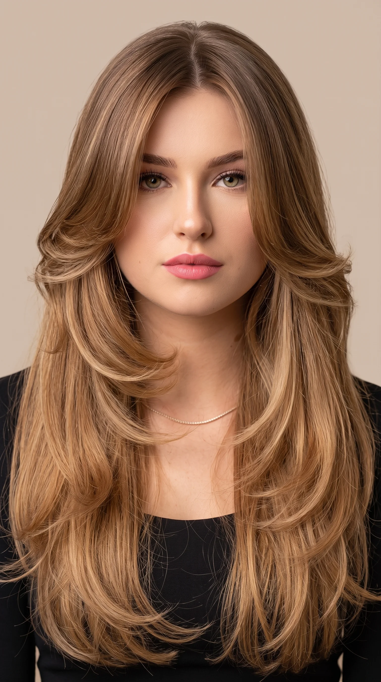 Golden Caramel Beige Hair Tint Color Trend