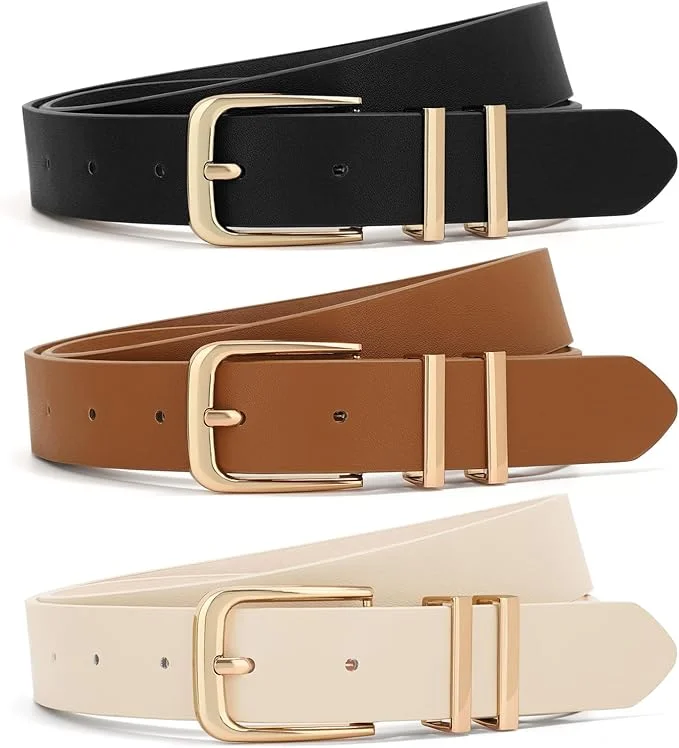 Belt with Gold Buckle