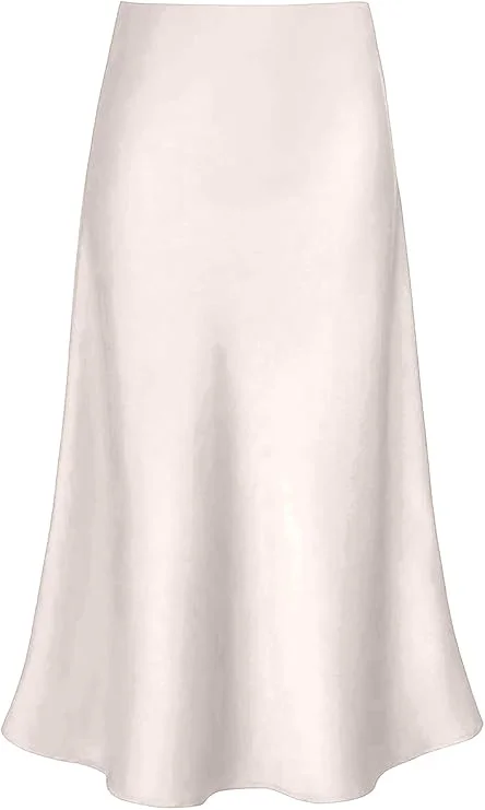 Flared Casual Midi Skirt