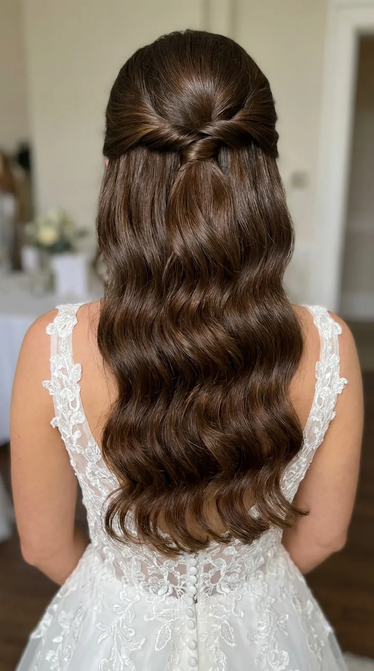 Elegant Twisted Half-Up Style