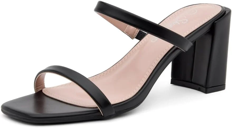 Square Toe Heeled Sandals