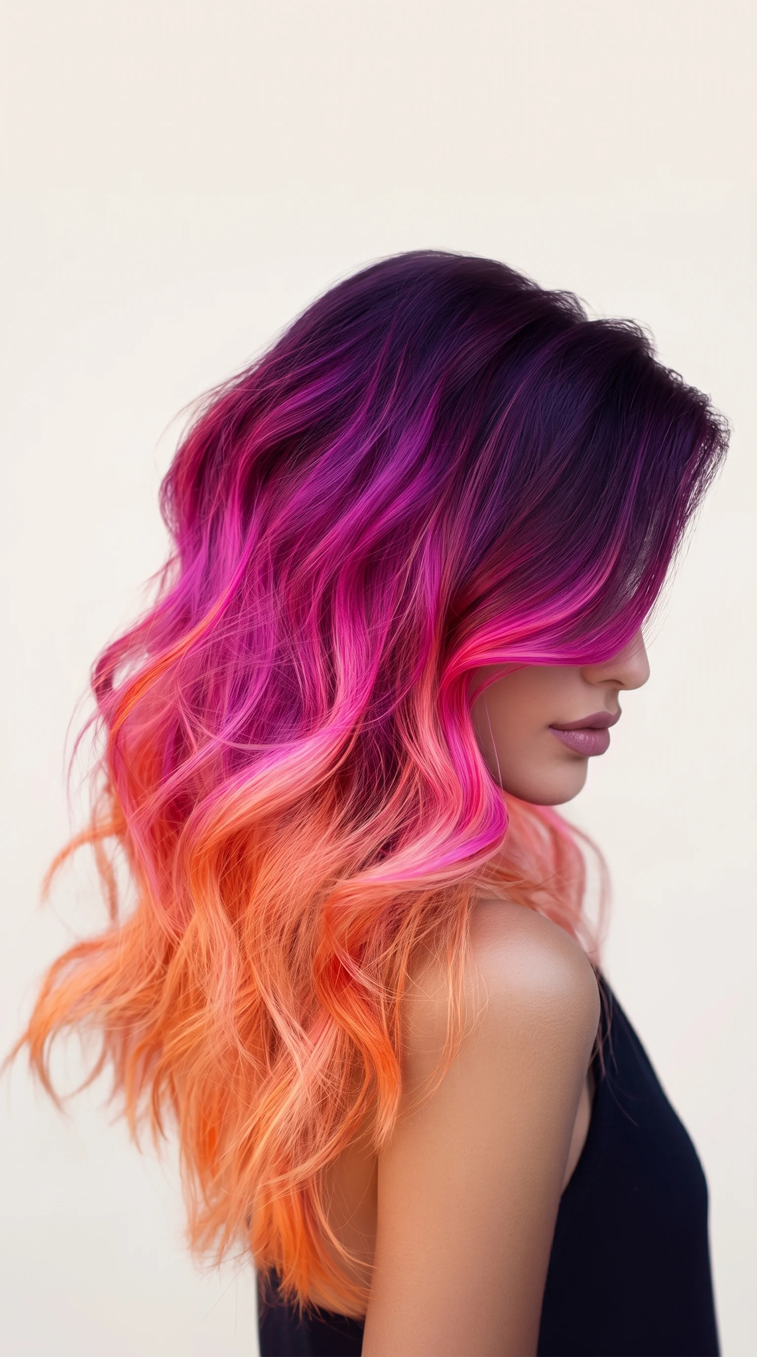 Sunset Magenta & Apricot Melt Hair Tint Color