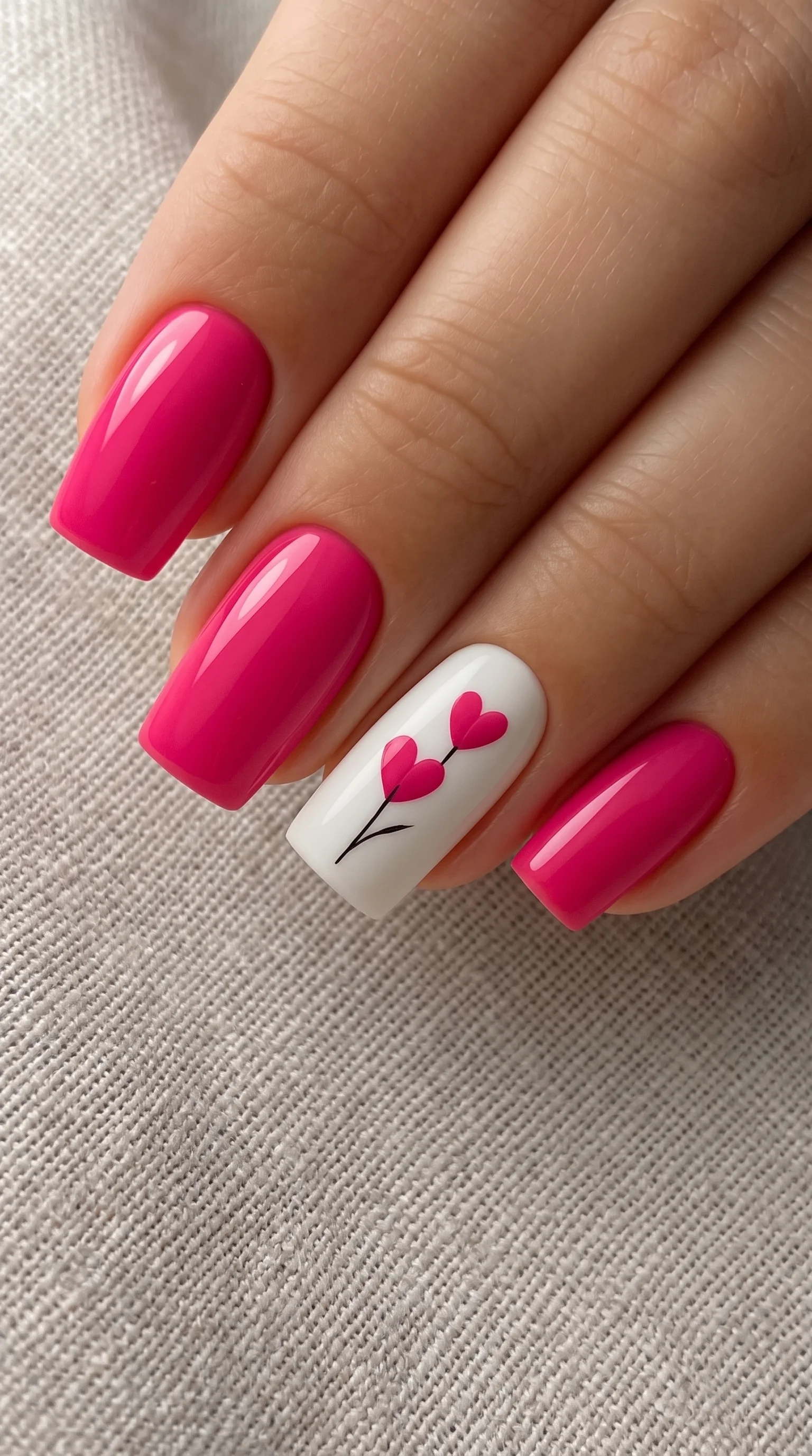 Blooming Heart Blossom Summer Nails